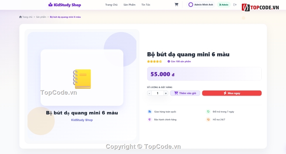 Website bán hàng,Web bán hàng,AI,văn phòng phẩm